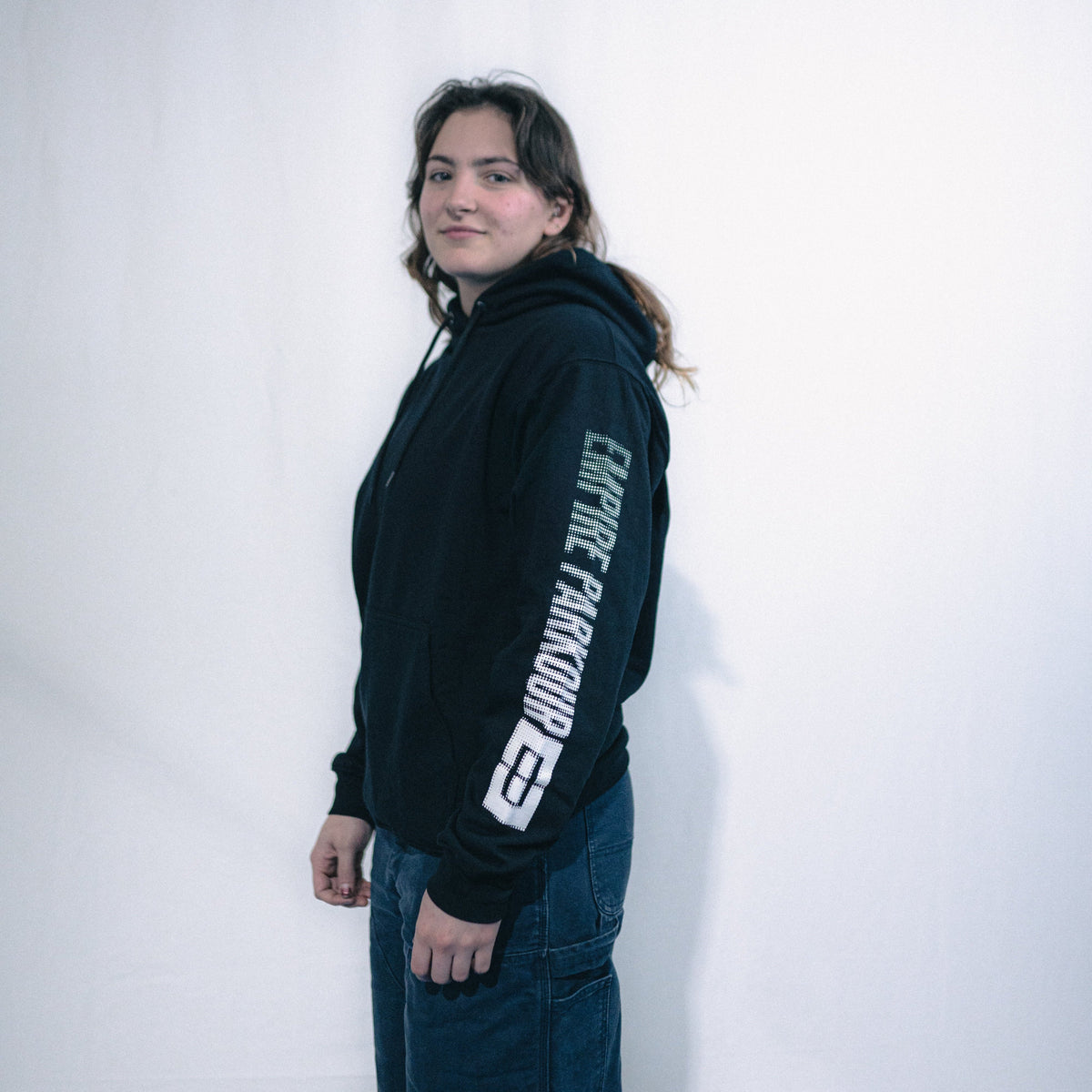 ★mahagrid★ HALFTONE HOODIE HALFTONE HOODIE[LIGHT GREY] - MAHAGRID